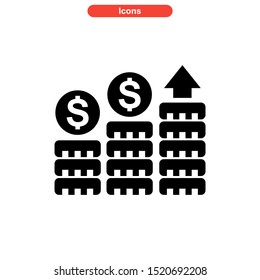 profit icon isolated sign symbol vector illustration - high quality black style vector icons
