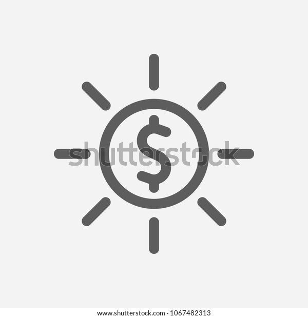 Profit icon line symbol. Isolated vector\
illustration of  icon sign concept for your web site mobile app\
logo UI design.