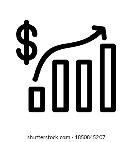 Profit icon or logo isolated sign symbol vector illustration - high quality black style vector icons
