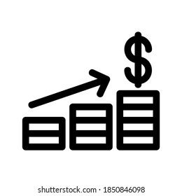 Profit icon or logo isolated sign symbol vector illustration - high quality black style vector icons
