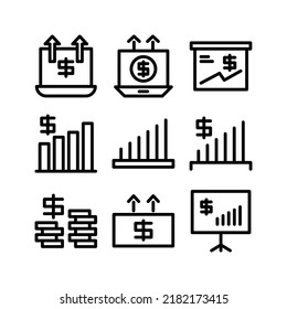 profit icon or logo isolated sign symbol vector illustration - Collection of high quality black style vector icons
