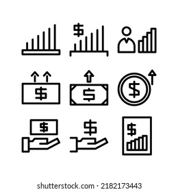 profit icon or logo isolated sign symbol vector illustration - Collection of high quality black style vector icons
