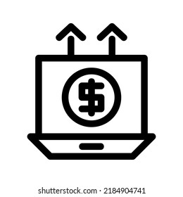 profit icon or logo isolated sign symbol vector illustration - high quality black style vector icons
