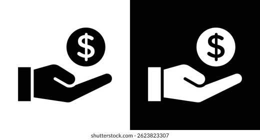 Profit icon for logo web mobile app UI design.
