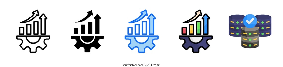 Profit Icon Set Multiple Style Collection