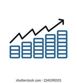 Profit icon. sign for mobile concept and web design. vector illustration