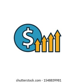 Profit icon. Simple element from startup icons collection. Creative Profit icon ui, ux, apps, software and infographics.