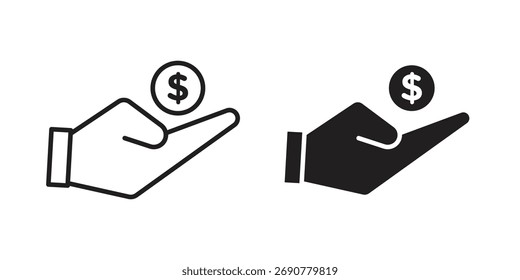 Ícone de lucro símbolo de vetor simples