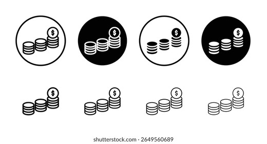 Icono de ganancia delgada plana simple símbolo de ilustración