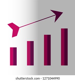 profit icon vector