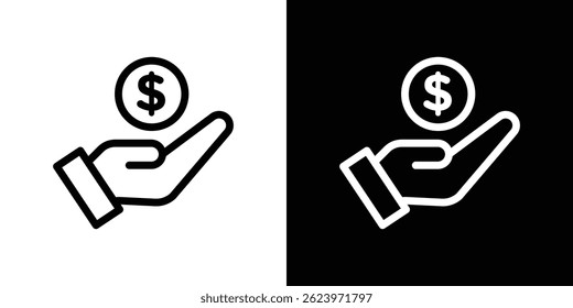 Profit icon vector, illustration logo template in trendy style