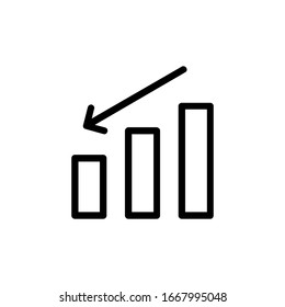 Diseño sencillo de ilustración de vectores de iconos de ganancia