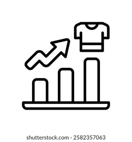 profit icon. vector line icon for your website, mobile, presentation, and logo design.