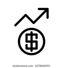Profit Icon Vector Symbol Design Illustration