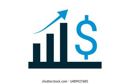 profit icon, profit icon vector, in trendy flat style isolated on white background. profit icon image, profit icon illustration