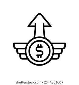 icono de ganancia para tu sitio web, móvil, presentación y diseño de logotipo.