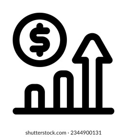 icono de ganancia para tu sitio web, móvil, presentación y diseño de logotipo.