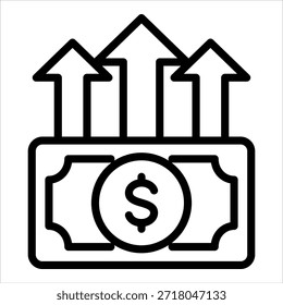 Elemento de icono de aumento de beneficios para el diseño