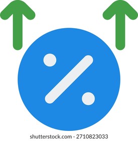 Diseño de Vectores de aumento de ganancias en estilo moderno, concepto de crecimiento comercial y mejora financiera, ilustración de éxito de ingresos. Icono plano