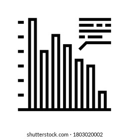 vector de icono de línea de infografía de beneficios. signo de la infografía de beneficios. símbolo de contorno aislado ilustración negra