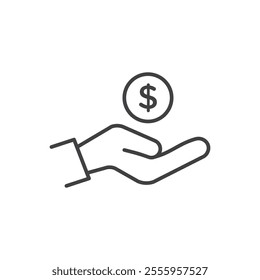Profit isolated icon. vector illustration.