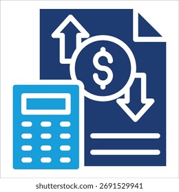 Profit And Loss Icon Element For Design