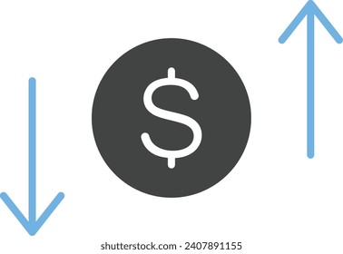 Profit Loss icon vector image. Suitable for mobile application web application and print media.