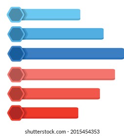  Profit and Loss report. Illustration of infographic business, graph and diagram planning
