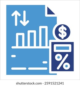 Profit And Loss Statement Icon Element For Design