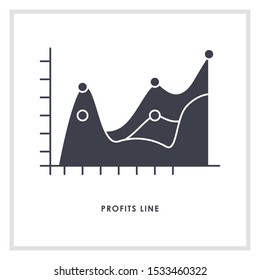 Profit and Loss Statement linear icon concept. Profit and Loss Statement line vector sign, symbol, illustration.