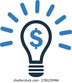 Profit making idea icon / vector graphics