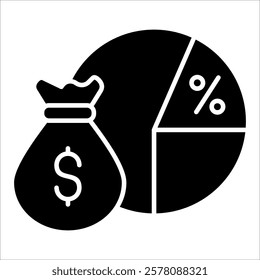 Profit Margin Icon Element For Design