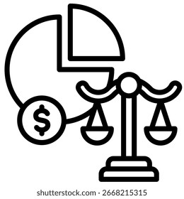 Elemento de icono de margen de beneficio para diseño