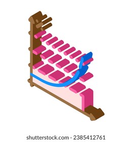 vector de icono isométrico de margen de beneficio. signo de margen de beneficio. ilustración de símbolo aislado