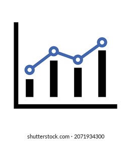 profit market graph icon design