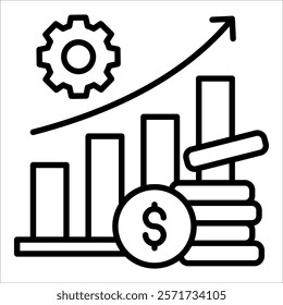 Profit Maximization Icon Element For Design