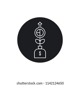 Profit Modern Simple UI Vector Icon