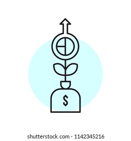 Profit Modern Simple UI Vector Icon