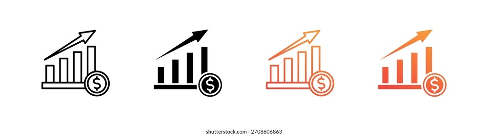 Symbolsatz für mehrere Arten von Gewinn