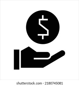 Profit payment vector icon symbol design