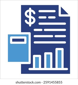 Profit Report Icon Element For Design