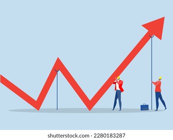 concepto de retención de beneficios, corrección de empresas gráfico financiero decreciente con pérdida de fin de herramienta Minimizar pérdidas para el vector de concepto de beneficios 