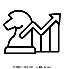 Elemento de icono de estrategia de beneficios para el diseño
