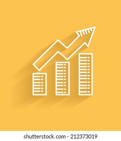 Profit symbol,clean vector