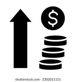 Profit-Vektorgrafik-Symboldesign