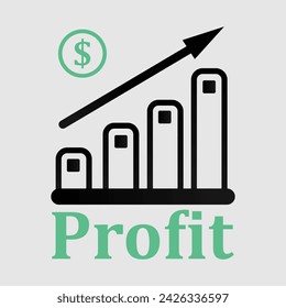 Beneficios. Ilustración vectorial para empresas y sitios web. Con horario. Dinero. Dólar estadounidense, Libra esterlina, Yen, Euro. Crecimiento.