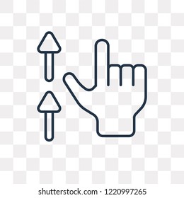 Profit vector outline icon isolated on transparent background, high quality linear Profit transparency concept can be used web and mobile