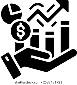 Profitability Icon Element For Design