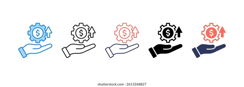Profitability Icon Element for Design