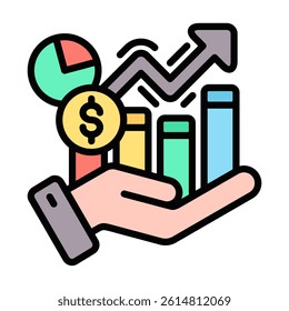 Profitability Icon Element For Design